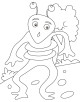Alien Coloring Page