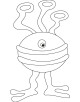 Alien Coloring Page