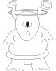 Alien Coloring Page