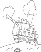 Tank Coloring Page