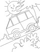 Van Coloring Page