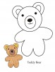 0 Level teddy bear coloring page