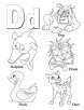 My A to Z Coloring Book Letter D coloring page