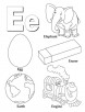 My A to Z Coloring Book Letter E coloring page