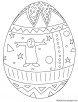 Easter egg coloring page 9