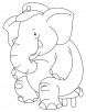 Ha se Haathi coloring page