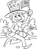 Celebrating independence day coloring pages
