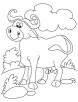 Cool n relaxed buffalo coloring page