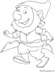 Dopey dwarf coloring page