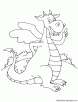 Fairyland dragon coloring page