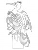 Great cormorant coloring page
