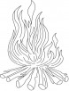 Lohri fire coloring page