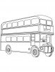 London double decker bus coloring page