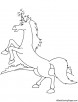Pegasus hit the horn coloring page
