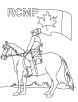 Royal Canadian Mounted Police coloring page