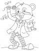 Tom a singer coloring page