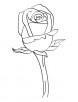 A rose to say... coloring page