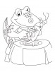 Alligator meal, angel real coloring pages
