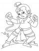 Angry hanuman ji coloring page