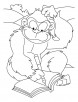 Ape-The Writer coloring pages