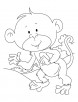 Baby ape coloring pages