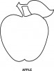 Apple coloring page