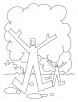 Happy arbor day coloring pages