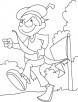 Archery shooter coloring page