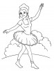 Ballet dancer coloring page