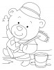 Bear servant-mops better coloring pages