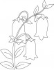 Bell in garden coloring page