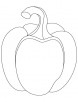 Bell pepper coloring pages