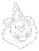 Bholu the birthday lion coloring page