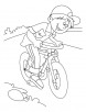 mountain bike coloring page