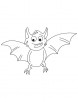 Big eared bat coloring page