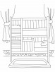 Bunk bed coloring pages