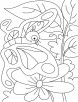Leave or flower-butterfly is everywhere coloring pages