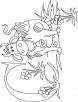 C for cow coloring page for kids