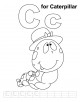 Letter Cc printable coloring page