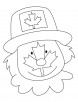 Canada face coloring page