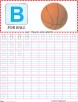 Capital letter B practice worksheet