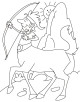 Centaur Coloring Page Centaur Coloring Page