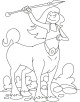 Centaur Coloring Page Centaur Coloring Page