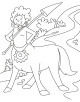 Centaur Coloring Page Centaur Coloring Page