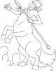 Centaur Coloring Page Centaur Coloring Page