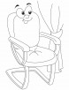 A comfortable chair coloring pages