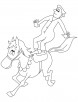 Horse show coloring pages
