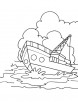 Container ship coloring page
