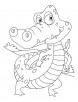 Crocodile dancing moov coloring pages