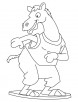 Dancing camel coloring page